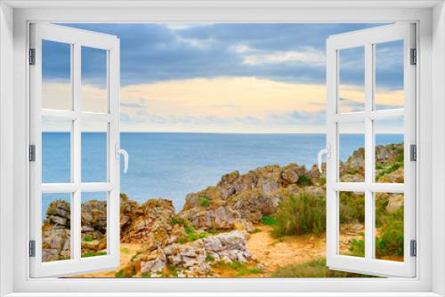 Fototapeta Naklejka Na Ścianę Okno 3D - Portugal ocean shore