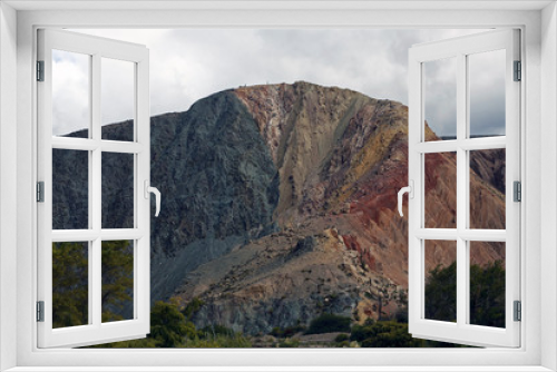 Fototapeta Naklejka Na Ścianę Okno 3D - Montañas en el desierto de la Puna, Salta, Argentina