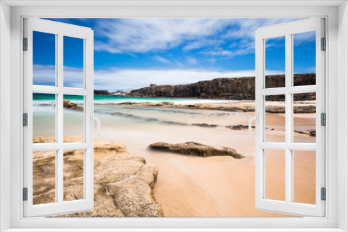 Fototapeta Naklejka Na Ścianę Okno 3D - Seenlandschaft Fuerteventura