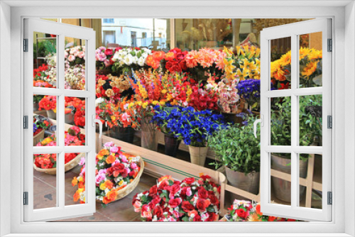 Fototapeta Naklejka Na Ścianę Okno 3D - Flower Shop