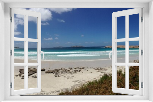Fototapeta Naklejka Na Ścianę Okno 3D - Twilight Beach Panorama