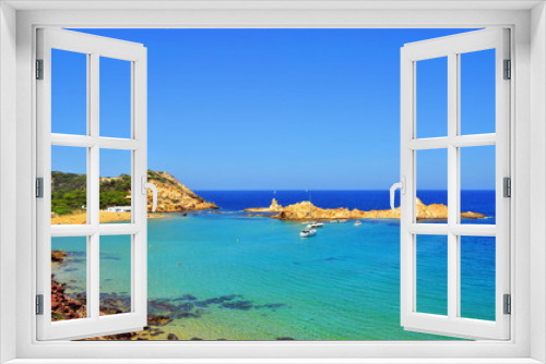 Fototapeta Naklejka Na Ścianę Okno 3D - Pregonda beach in Menorca island in July (Spain)
