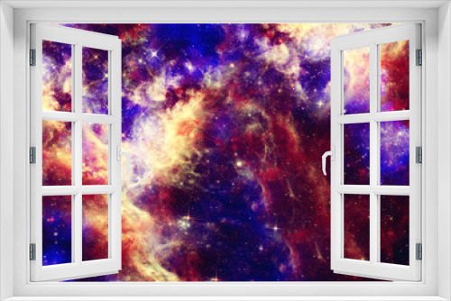 Fototapeta Naklejka Na Ścianę Okno 3D - Beautiful space nebula