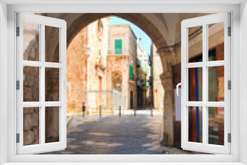 Fototapeta Naklejka Na Ścianę Okno 3D - Alleyway. Giovinazzo. Puglia. Italy.