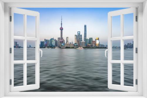 Fototapeta Naklejka Na Ścianę Okno 3D - panoramic scene of the bund,shanghai china.