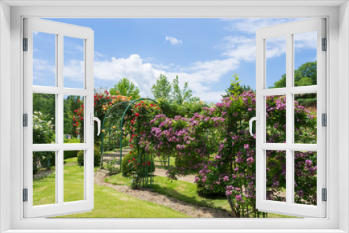 Fototapeta Naklejka Na Ścianę Okno 3D - Niji no Sato / Royal Rose Garden