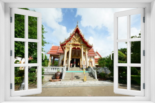 Fototapeta Naklejka Na Ścianę Okno 3D - Wat Chalong temple in Phuket Thailand