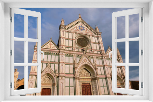 Fototapeta Naklejka Na Ścianę Okno 3D - The Basilica di Santa Croce - famous Franciscan church on Florence, Italy