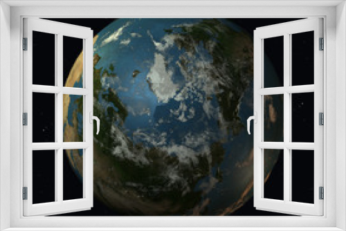 Fototapeta Naklejka Na Ścianę Okno 3D - Die Erde