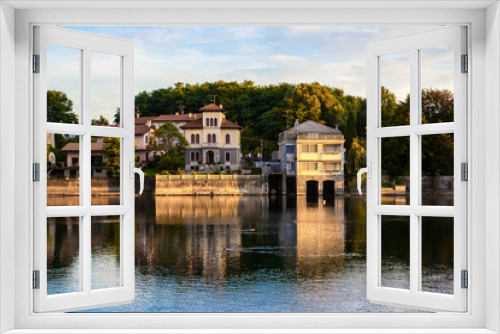 Fototapeta Naklejka Na Ścianę Okno 3D - Sponda piemontese del Ticino