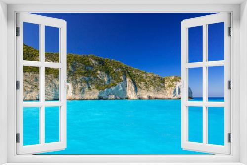 Fototapeta Naklejka Na Ścianę Okno 3D - Beautiful coastline of Zakynthos island, Greece