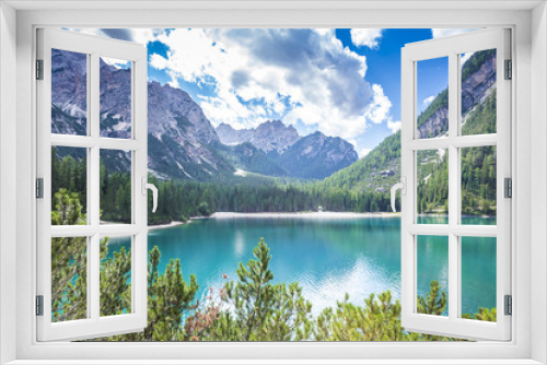 Fototapeta Naklejka Na Ścianę Okno 3D - Italien, Südtirol, Pragser Wildsee
