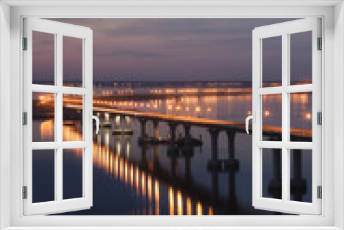 Fototapeta Naklejka Na Ścianę Okno 3D - The bridge over the river