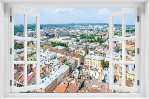 Fototapeta Naklejka Na Ścianę Okno 3D - the city of Lviv