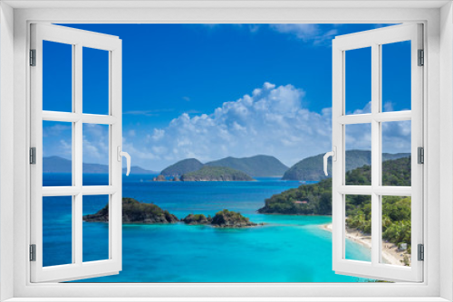 Fototapeta Naklejka Na Ścianę Okno 3D - Postcard view from US Virgin Islands