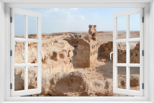 Fototapeta Naklejka Na Ścianę Okno 3D - Masada Festung in Israel Detail Ruinen