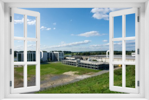 Fototapeta Naklejka Na Ścianę Okno 3D - Gebäude am Rhein