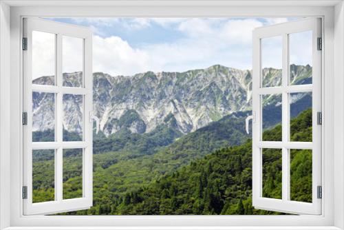 Fototapeta Naklejka Na Ścianę Okno 3D - 夏の大山　南壁