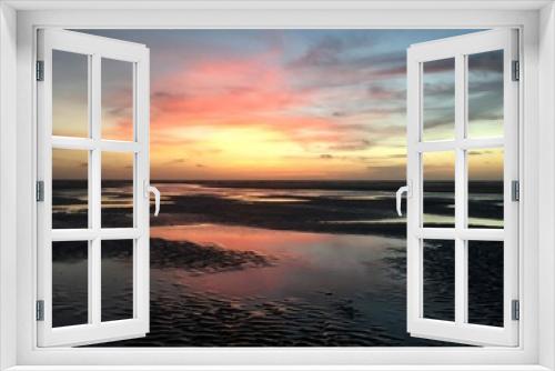 Fototapeta Naklejka Na Ścianę Okno 3D - Sunset view