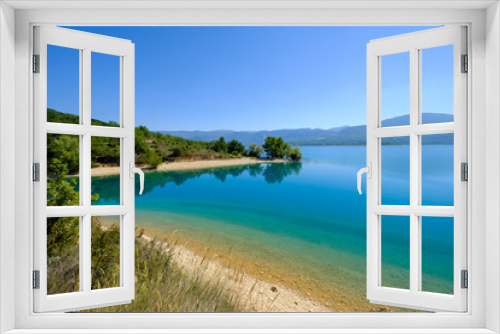 Fototapeta Naklejka Na Ścianę Okno 3D - Lac de Sainte Croix Provence, Alpes, France - View of the lake