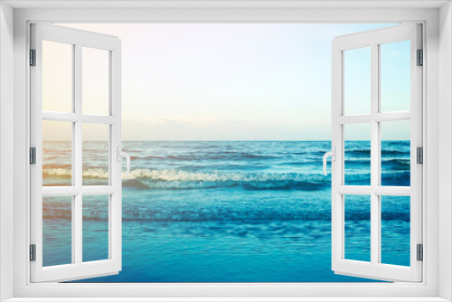 Fototapeta Naklejka Na Ścianę Okno 3D - blue sea with sun shine

