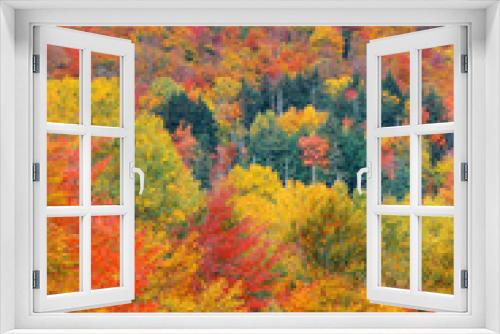 Fototapeta Naklejka Na Ścianę Okno 3D - Fall Foliage background