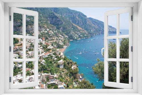 Fototapeta Naklejka Na Ścianę Okno 3D - Panorama of the Positano coast - Italy