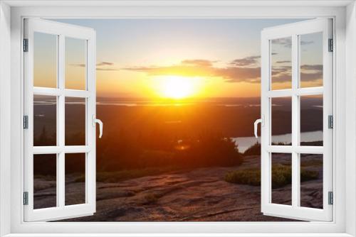 Fototapeta Naklejka Na Ścianę Okno 3D - Sunset on Cadillac Mountain