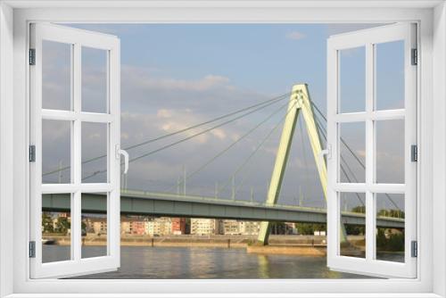Fototapeta Naklejka Na Ścianę Okno 3D - Severinsbrücke in Köln