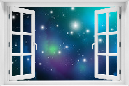 Astrology Mystic Background. Outer Space. Vector Digital Colorful Illustration of Universe. Vector Galaxy Background.