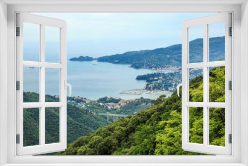 Fototapeta Naklejka Na Ścianę Okno 3D - Italian resort Rapallo sea view
