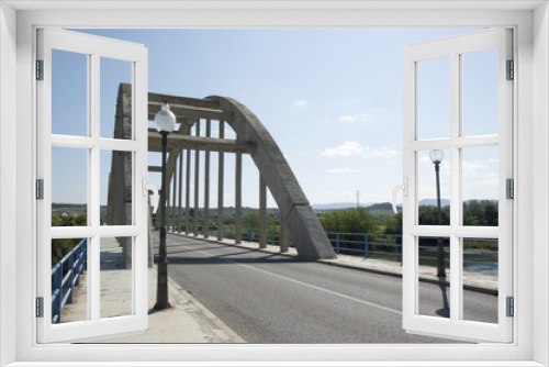 Fototapeta Naklejka Na Ścianę Okno 3D - Mora d'Ebre Bridge