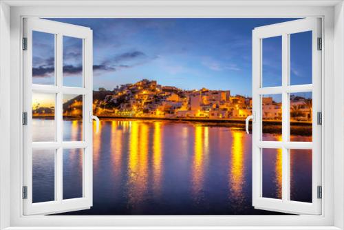Fototapeta Naklejka Na Ścianę Okno 3D - A view of Las Playitas village in the dusk in Fuerteventura island, Canary Islands