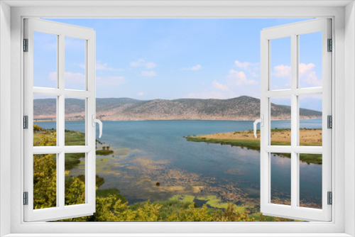 Fototapeta Naklejka Na Ścianę Okno 3D - lake Prespa in Albania in summer