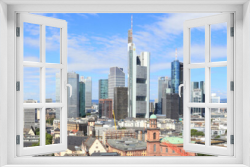 Fototapeta Naklejka Na Ścianę Okno 3D - Frankfurt am Main, Blick vom Domturm. (Juli 2016) 