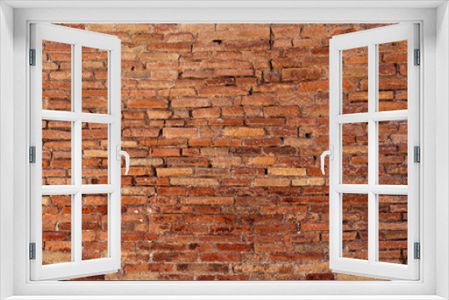Fototapeta Naklejka Na Ścianę Okno 3D - rustic old brick wall