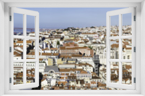 Fototapeta Naklejka Na Ścianę Okno 3D - Panorama of Lisbon