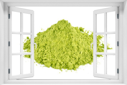 Fototapeta Naklejka Na Ścianę Okno 3D - Green tea powder
