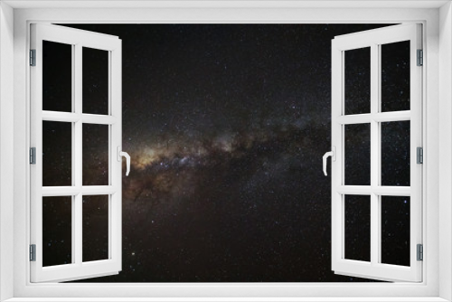 Fototapeta Naklejka Na Ścianę Okno 3D - Milky way galaxy with stars and space dust in the universe, Long