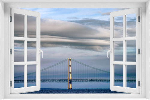 Fototapeta Naklejka Na Ścianę Okno 3D - Mackinaw Bridge