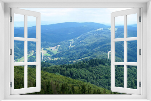Fototapeta Naklejka Na Ścianę Okno 3D - Mountain panorama