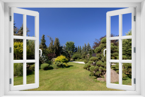 Fototapeta Naklejka Na Ścianę Okno 3D - Beautiful summer garden design