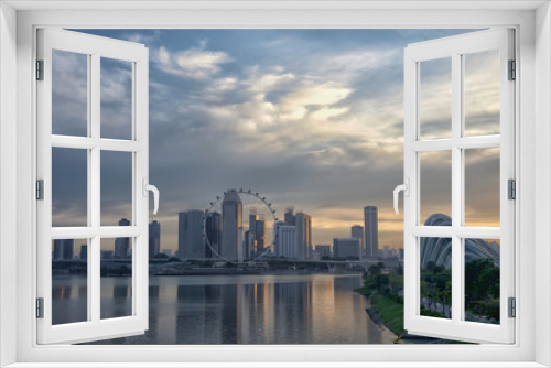 Fototapeta Naklejka Na Ścianę Okno 3D - The landscape of the beautiful city of Singapore