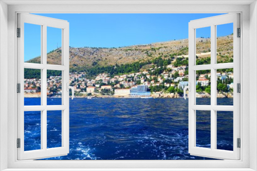 Dubrovnik's hotels, Lazareti and coast, view form sea