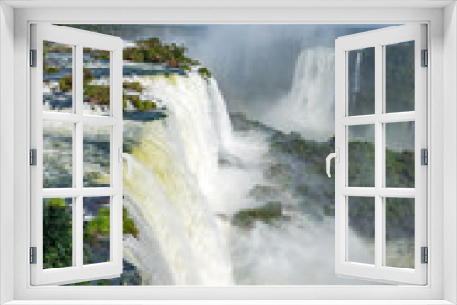 Fototapeta Naklejka Na Ścianę Okno 3D - The majestic Iguazu Falls, a wonder of the world