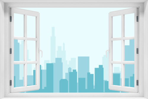 City skyline vector illustration.