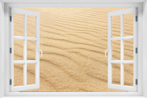 Fototapeta Naklejka Na Ścianę Okno 3D - piasek z falami - tekstury piasku na plaży