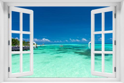 Fototapeta Naklejka Na Ścianę Okno 3D -  tropical beach in Maldives