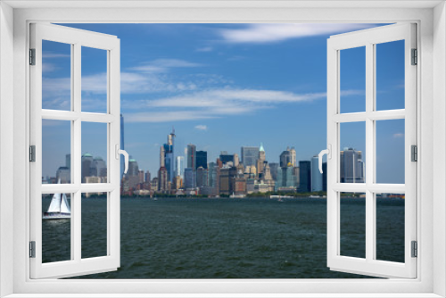 Fototapeta Naklejka Na Ścianę Okno 3D - NY Skyline