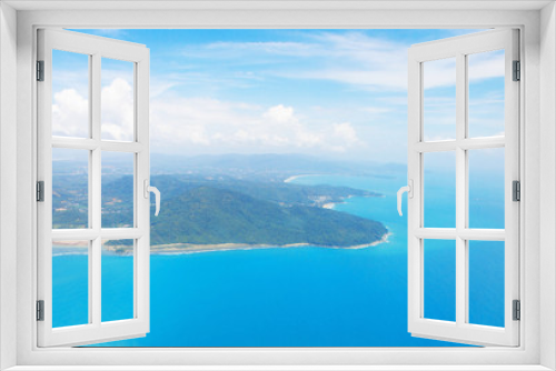 Fototapeta Naklejka Na Ścianę Okno 3D - Blue sea island